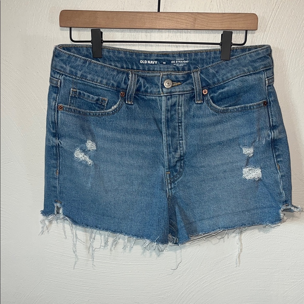 Old Navy Women's Distressed Blue Jean Shorts